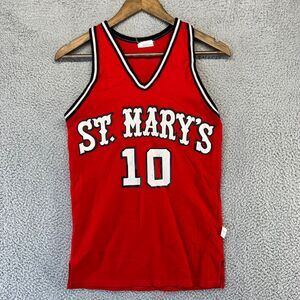 Vintage Speedline St Marys College Jersey Mens Small Red Michigan Team #10 70s